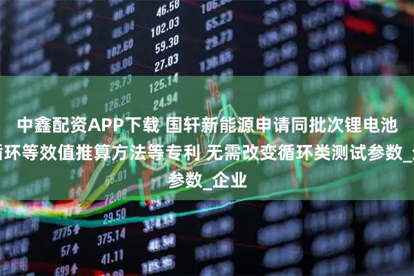 中鑫配资APP下载 国轩新能源申请同批次锂电池全循环等效值推算方法等专利 无需改变循环类测试参数_企业